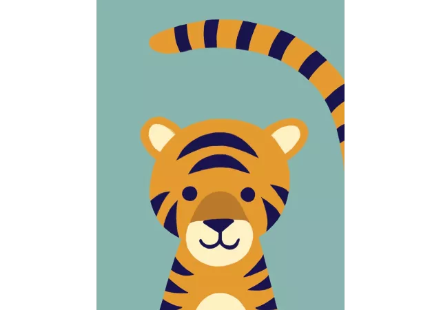 affiche 'Le tigre' 30x40