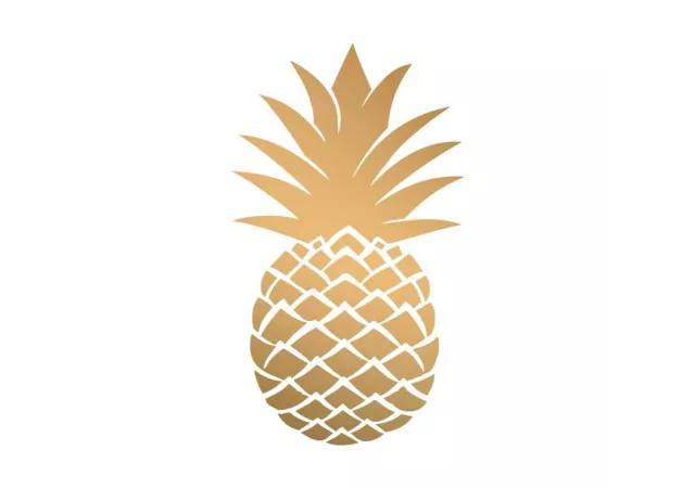 Servetten golden pineapple (33x33)