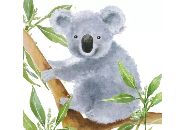 Servetten tropical koala bear (33x33)