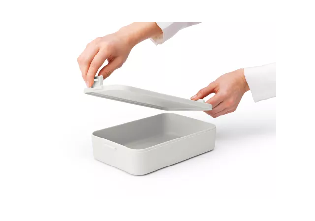 Make and take lunchbox large light grey