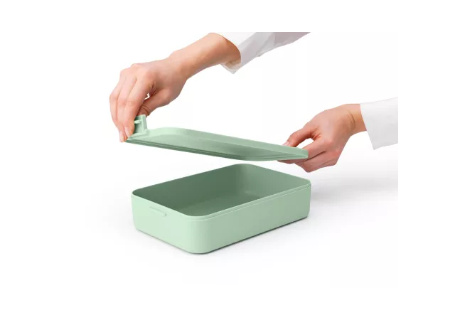 Make and take lunchbox large jade green