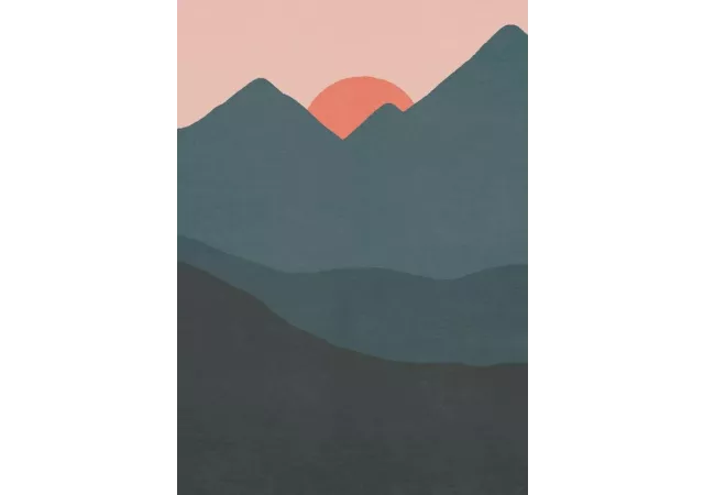 affiche 'Coucher de soleil' 50x70