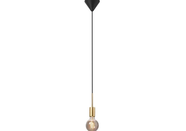 Paco hanglamp goud/zwart excl. E27