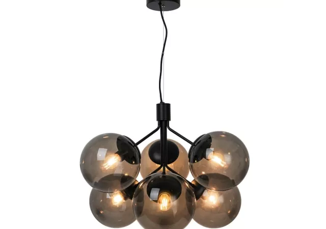 Ivona hanglamp zwart excl. 6x E27