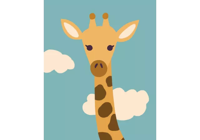 affiche 'La girafe' 50x70