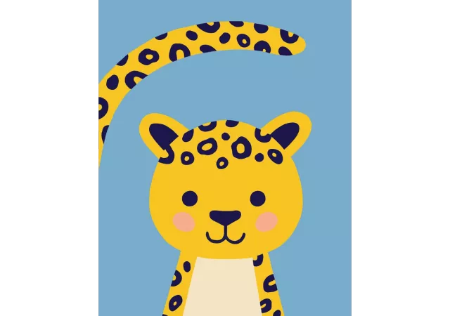 affiche 'Le leopard' 30x40