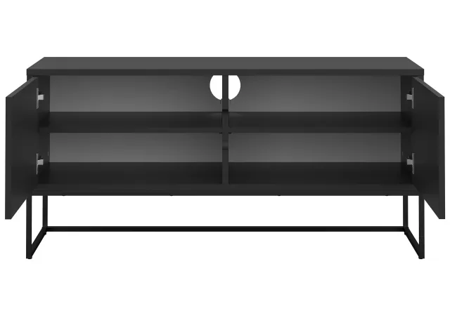 TV-meubel LIPP mat zwart (118 cm)