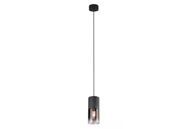Hanglamp Robin-1 zwart/rookkleur (excl. Lamp)