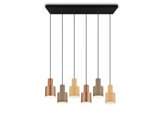 hanglamp Agudo multi 6lamp (excl. LAMP)
