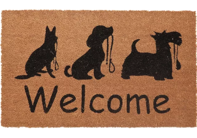 deurmat welcome honden (45x75cm)