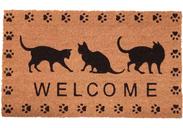 Voetmat welcome kittens (45x75cm)