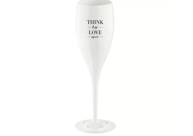 Cheers champagneglas - think less love more
