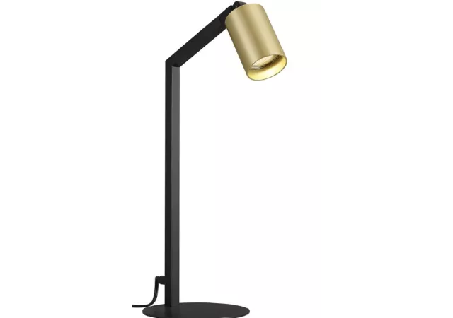 Bureaulamp zwart/goud excl. 1xLED