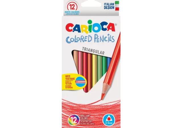 Carioca kleurpotloden (set van 12) triangular