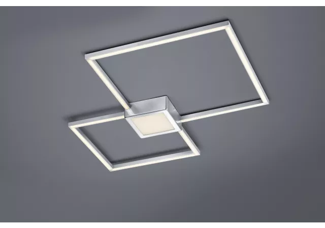Plafondlamp Hydra nikkel/wit (incl. LED)