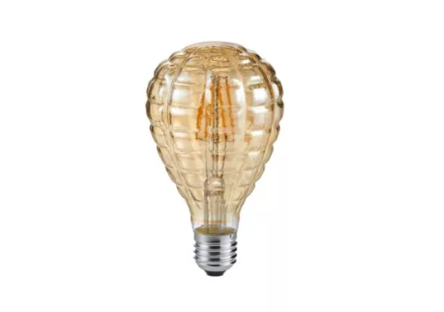 Lamp LED rond E27 Amber 4W