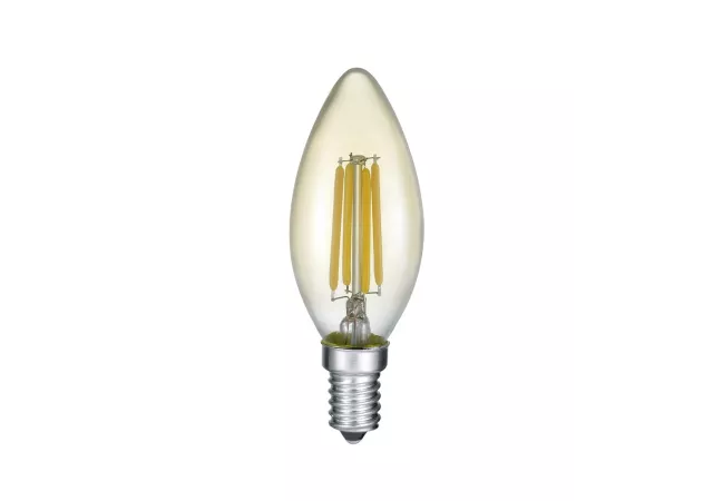 Kaarslamp LED E14 4W Amber