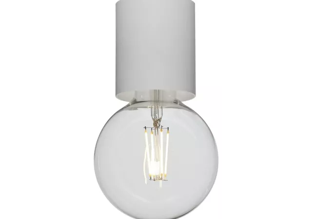 plafondlamp wit diam. 8cm (excl. E27)