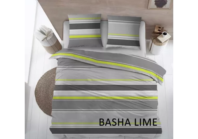 Overtrek éénpersoons basha lime (140x220)