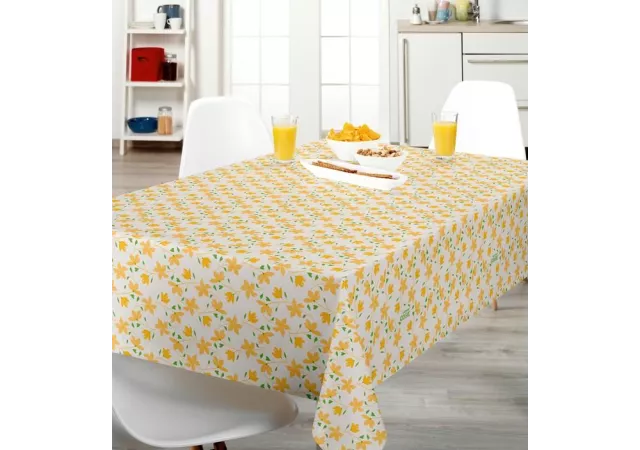 TAFELLAKEN CAPTAIN COOK bloom bloom - lemonade (140x180cm)