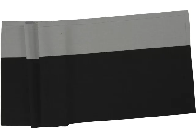 Loper loft zwart/grijs (50x150cm)