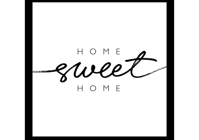 Glaskader Home sweet home (30x30)