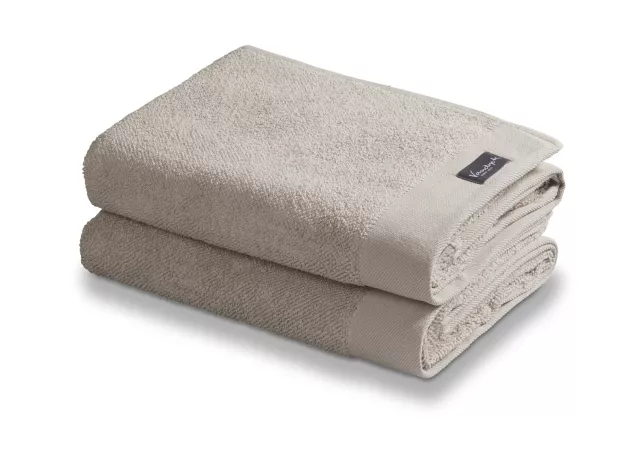 Badhanddoek Home towel Uni stone 60x110cm - vandyck