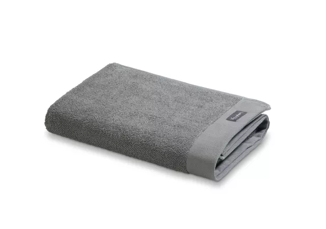 Badlaken Home towel Uni grijs 70x140cm - vandyck