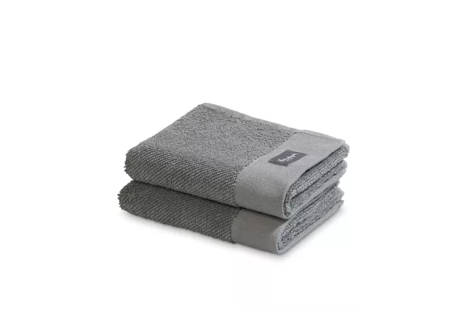 Gastendoek Home towel Uni grijs 30x50cm - vandyck