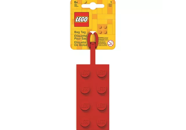 Lego tassenlabel red