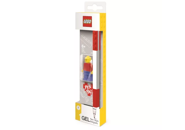 Lego rode gel pen met minifiguurtje
