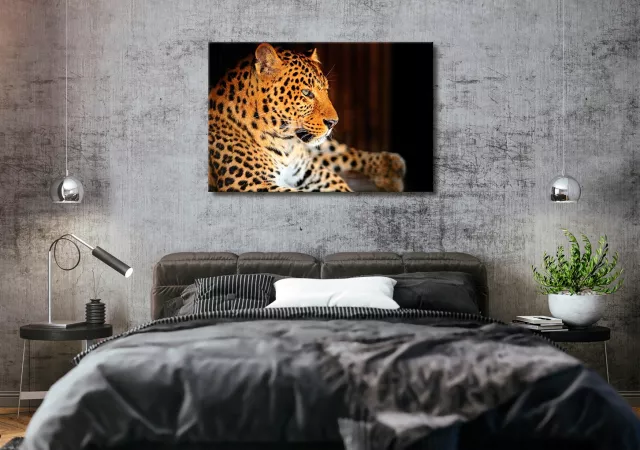 Canvas leopard (120x80 cm)