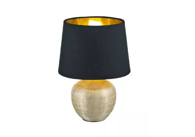 Tafellamp Luxor zwart/goud (excl. Lamp)