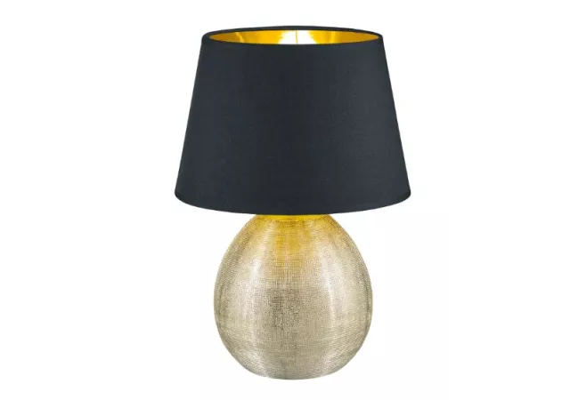Tafellamp Luxor zwart/goud (excl. Lamp)