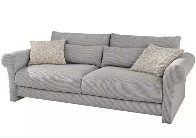 Big sofa licht grijs ribfluweel