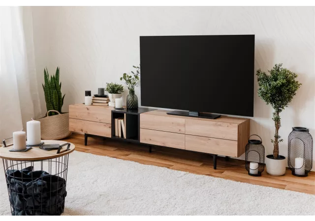 TV-meubel artisan eik (195 cm)
