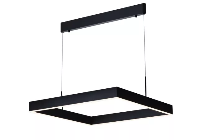 Hanglamp  vierkant zwart (incl. LED)