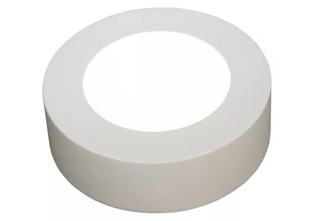 Plafondlamp 12cm rond wit (incl. LED)