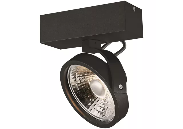 Plafondlamp 1L zwart (incl. LED)