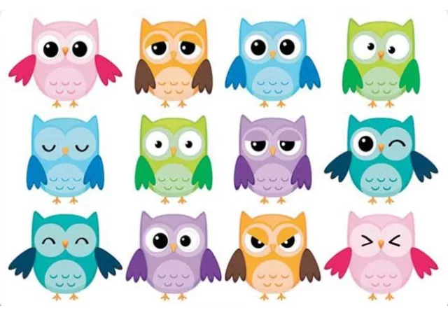 placemat antislip owls 30x45