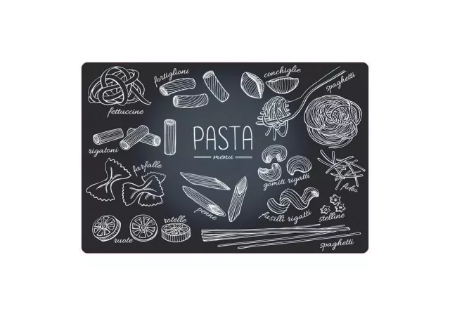placemat antislip pasta menu 30x45