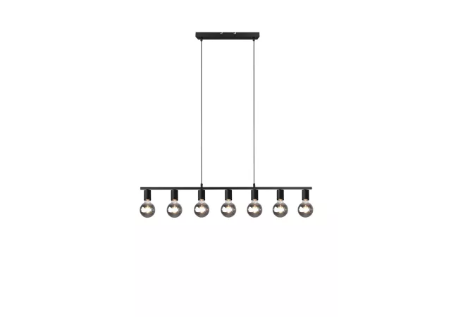 Vannes hanglamp zwart (excl.7 x E27)