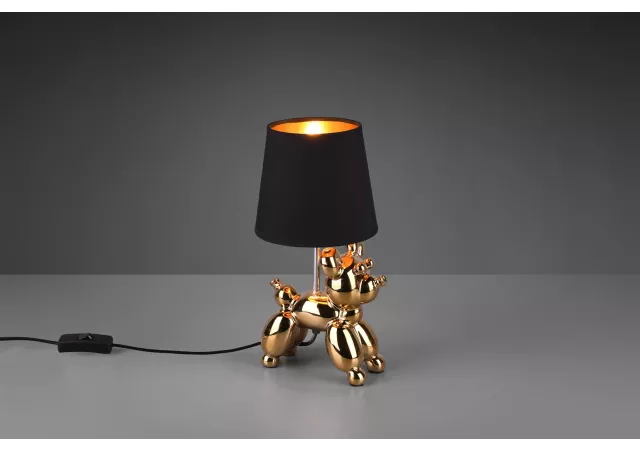 Bello tafellamp zwart/goud