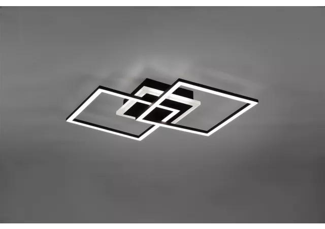Venida plafondlamp vierkant zwart