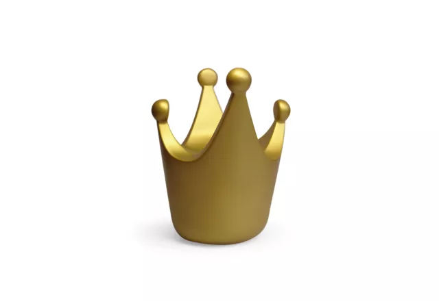 Spaarpot goud royal kroon (H:15cm)
