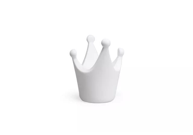 Spaarpot wit royal kroon (H:10cm)
