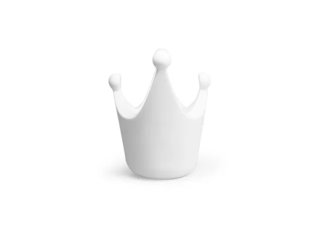Spaarpot wit royal kroon (H:15cm)