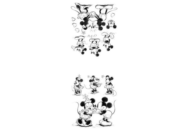 Muurstickers Micky Mouse (50x70)