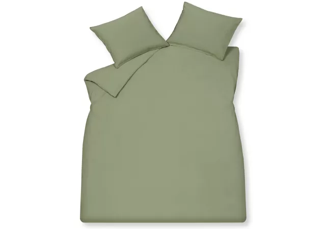 Overtrek tweepersoons washed cotton smoke green (240x220)