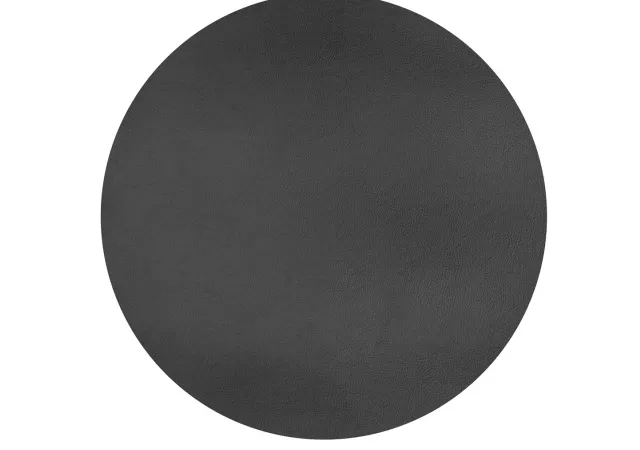 PLACEMAT ROND LEDERLOOK BLACK ZZ0474